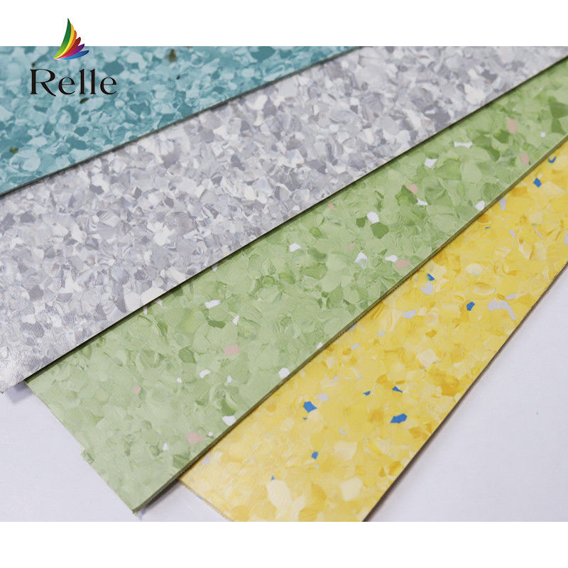 PUR پوشش Relle استاک Lot PVC سازگار با محیط زیست نور بیج وینیل کف ضد ایستاتیک برای آزمایشگاه