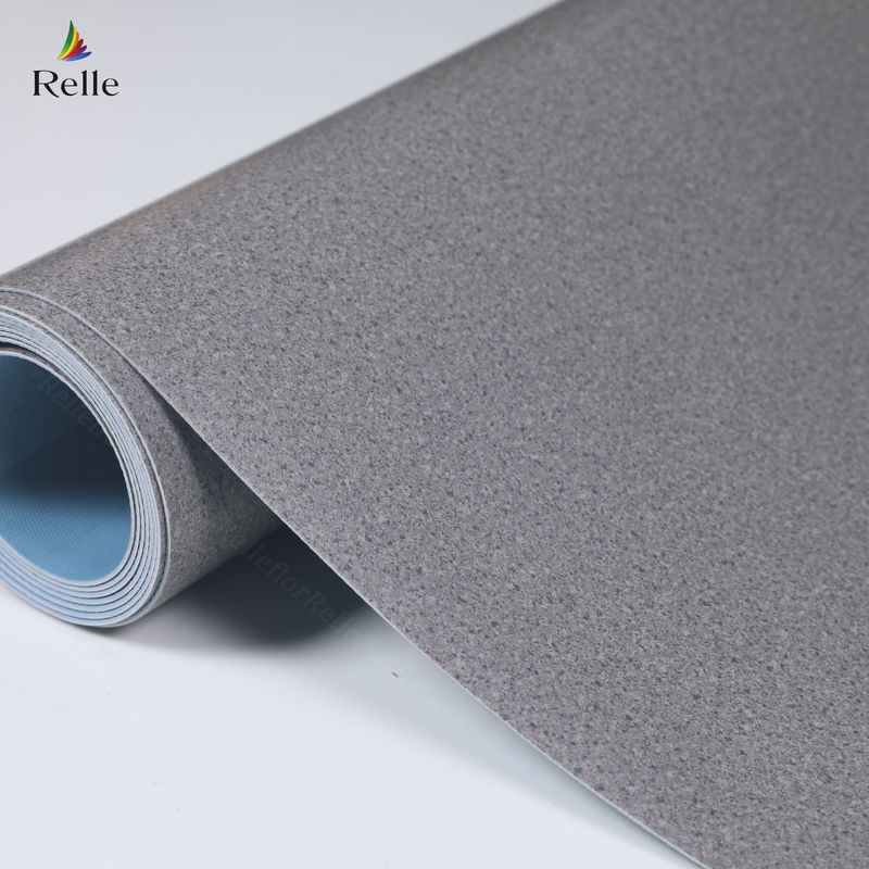 2mm ضخامت مواد PVC خشک پشت پلاستیک وینیل کف رول برای داخلی در بالا ساختمان