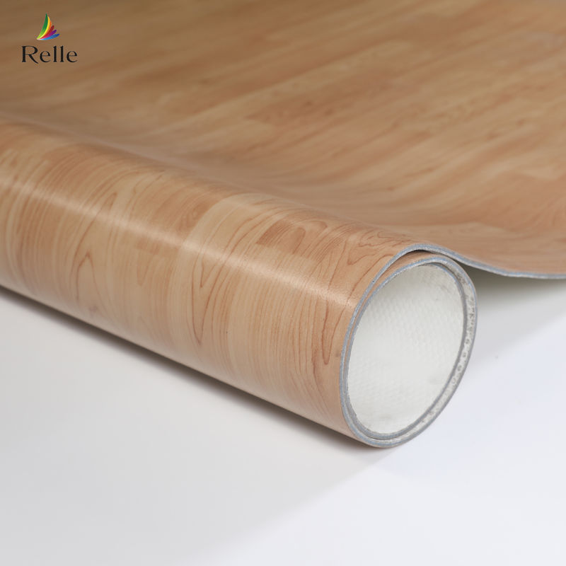 کتابخانه سوپرمارکت کف متضاد سیاه و سفید وینیل رول کف CE / SGS / ISO9001