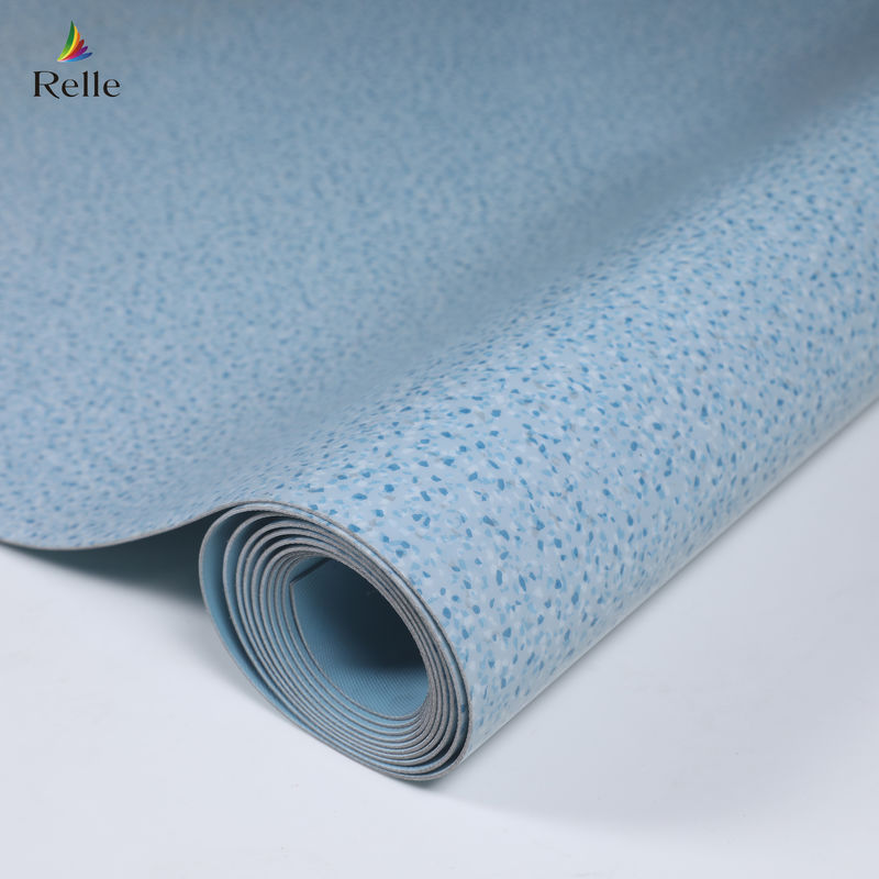 2mm ضخامت مواد PVC خشک پشت پلاستیک وینیل کف رول برای داخلی در بالا ساختمان