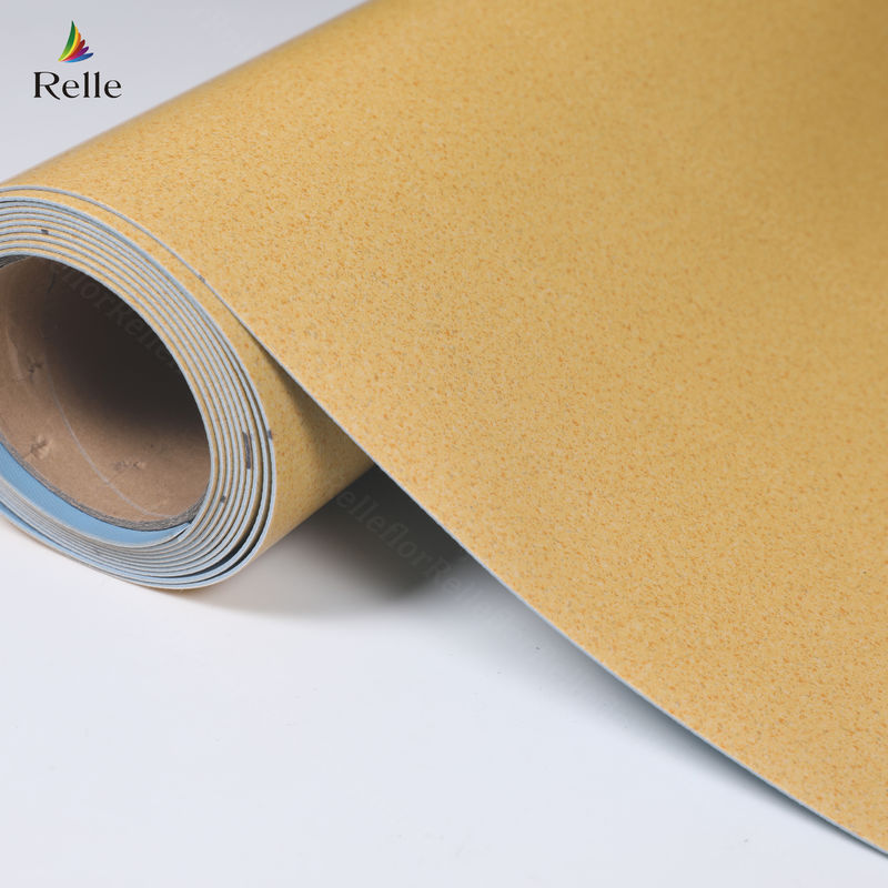 2mm ضخامت مواد PVC خشک پشت پلاستیک وینیل کف رول برای داخلی در بالا ساختمان