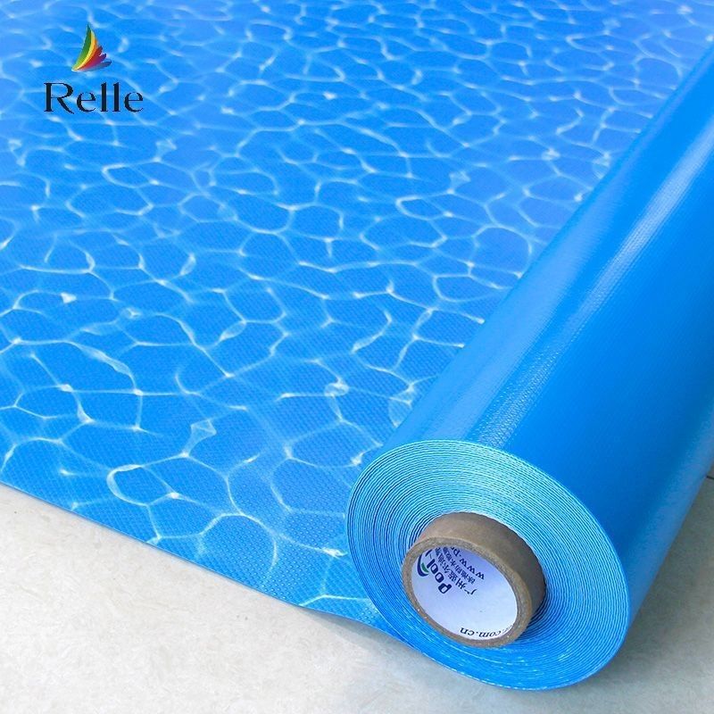 پوشش آب ضد آب آبی موزاییک 1.2mm 1.5mm پوشه های وینیل برای استخر های زیرزمینی