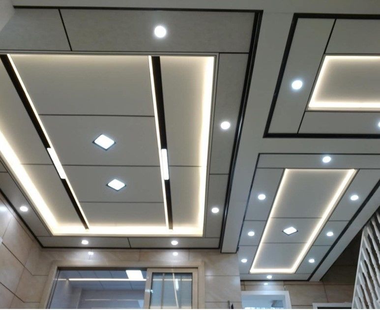 کاشی های سقف تزئینی آلومینیومی 2x2 چوبی برای هتل