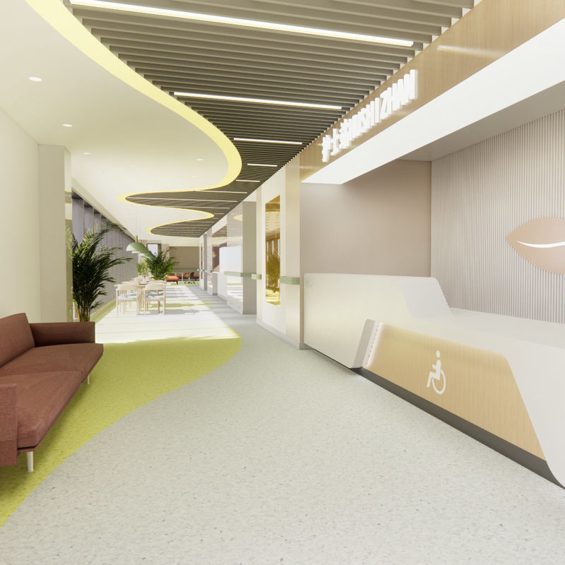 کفپوش وینیل بهداشتی ضد لغزش برای خانه‌های سالمندان – نسخه بادوام درجه پزشکی