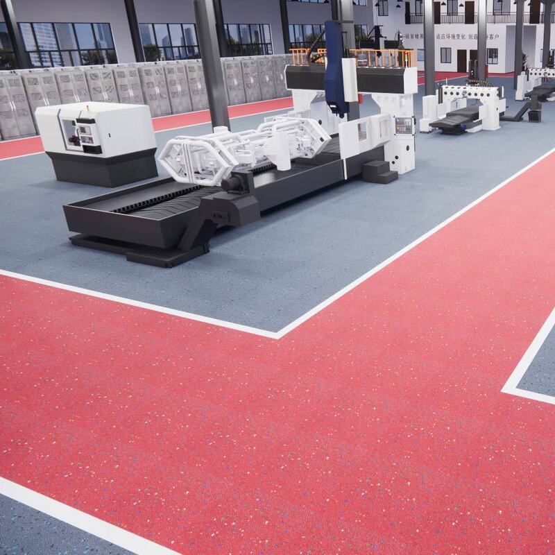 کفپوش ایمنی کاربوراندوم بدون گرد و غبار رله (مقاوم در برابر سایش در مناطق تمیز - ضد لغزش - ضد حریق - سازگار با محیط زیست)