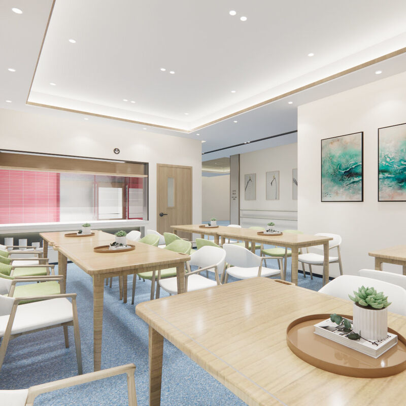 کفپوش همگن مقاوم در برابر ضربه با سطح ضد خش برای اتاق‌های بیماران آسایشگاه سالمندان