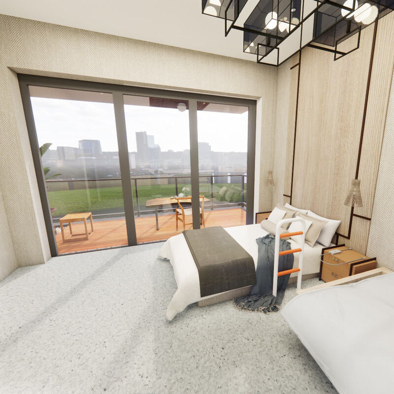 کفپوش های وینیلی یکسانی و بدون درز مقاوم در برابر مواد شیمیایی که برای نیاز های خانگی خانه سالمندان طراحی شده اند