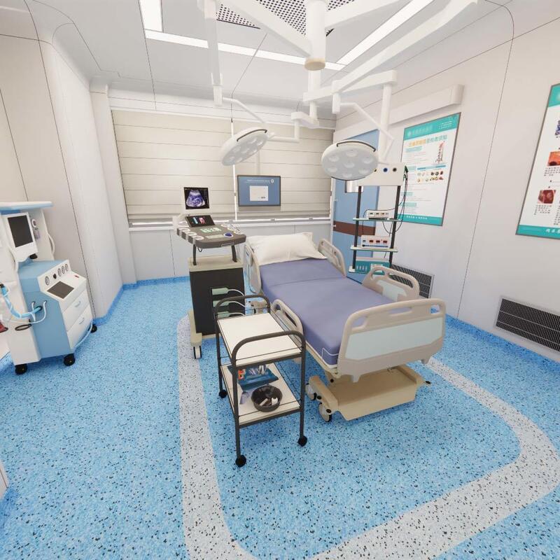 کفپوش ضد الکتریسیته ساکن ESD برای اتاق تمیز و کارگاه بدون گرد و غبار، مقاوم در برابر سایش و ضد گرد و غبار