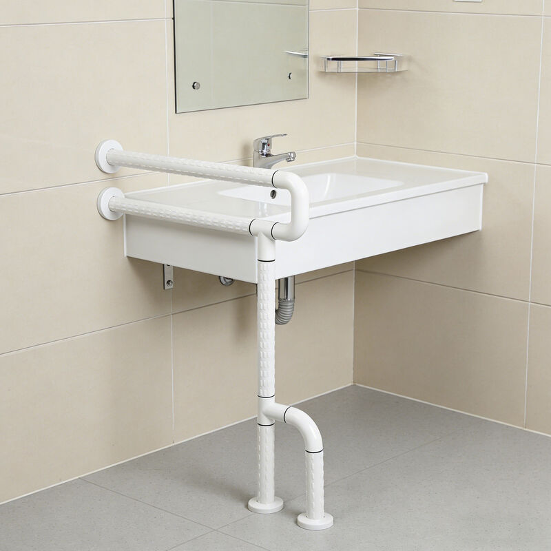 Relle RL-U1854 U-Type Double-Layer Toilet Grab Bar - ضد برخورد ضد باکتری برای بیمارستان / خانه سالمندان (قابل سفارشی سازی)